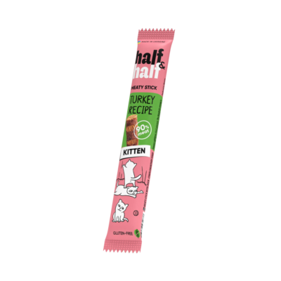 Half&Half ласощі для кошенят, м'ясна паличка з індичкою, 5 г