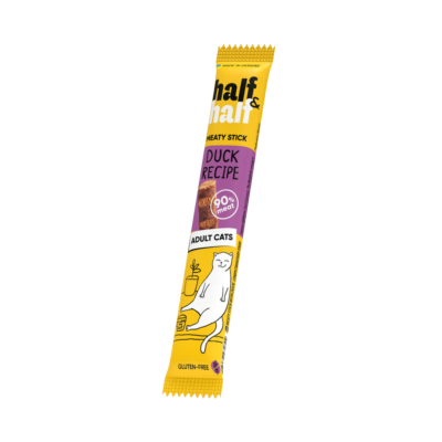 Half&Half ласощі для дорослих котів, м'ясна паличка з качкою, 5 г