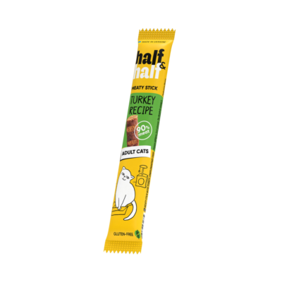 Half&Half ласощі для дорослих котів, м'ясна паличка з індичкою, 5 г